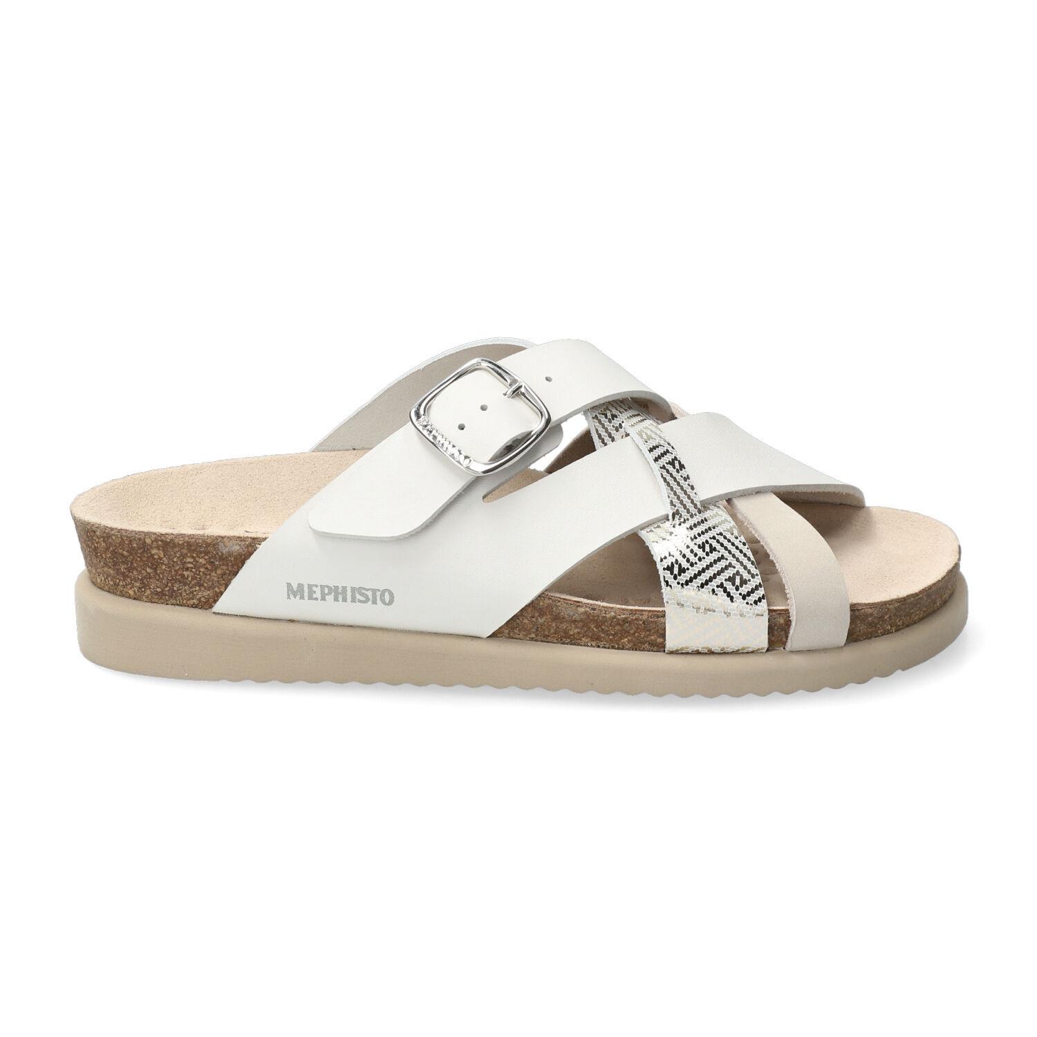 mules femme modèle Hida Blanc casse - Mephisto